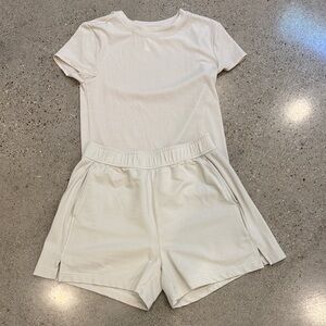 Zella Ribbed Cream Top